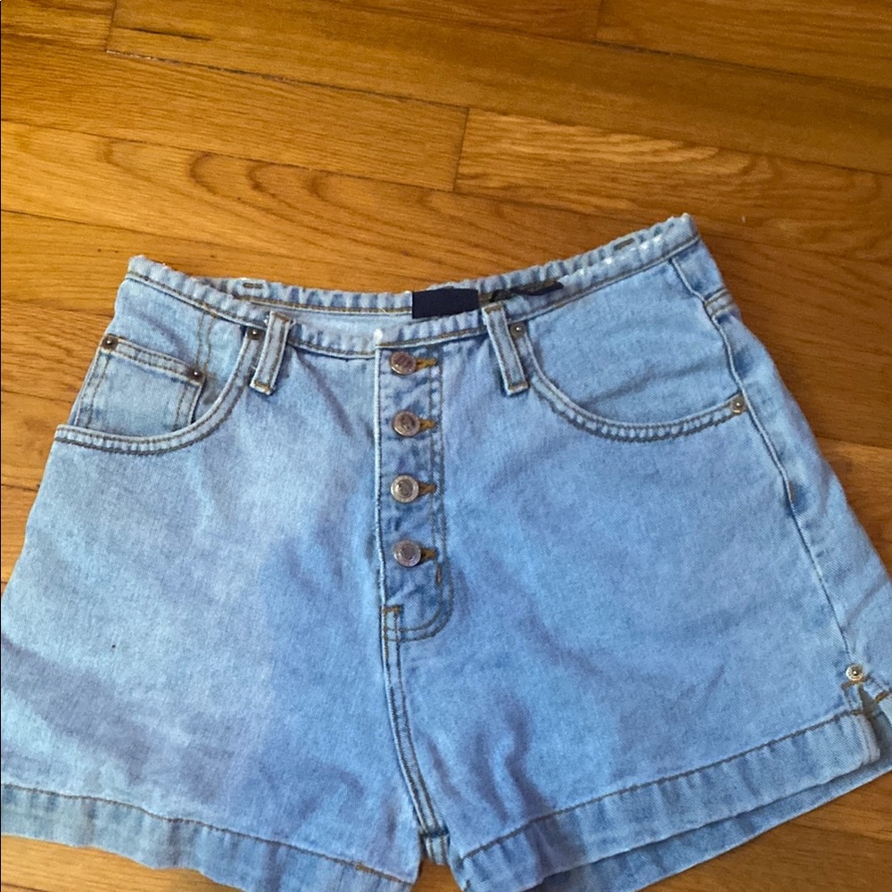 Route 66 Light Blue Jean Shorts
